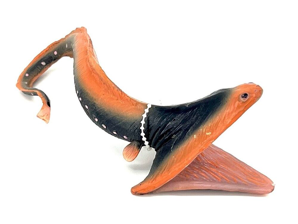 Gulper eel by Safari Ltd. 1997 abyssal fish retired figure glow in the dark